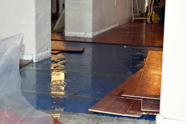 Professional Sewage Cleanup technician working in Peapack, NJ